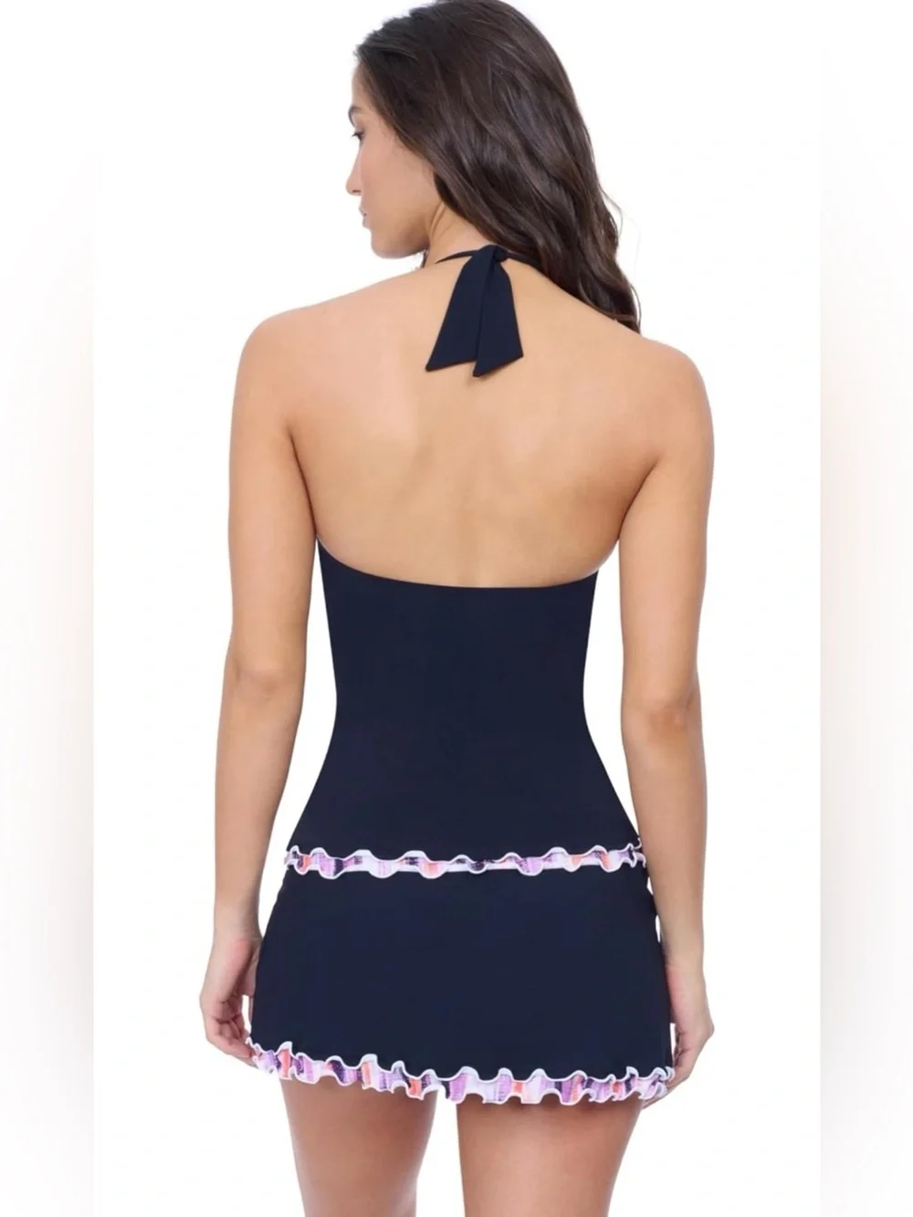 Profile by Gottex Tricolore Women’s Black Halter Tankini Top with Soft Cups